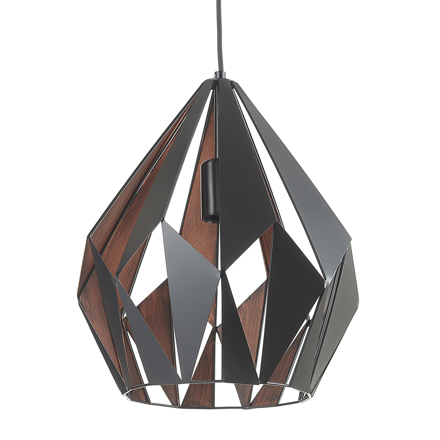 B-Ware Eglo Hängeleuchte Carlton Hängeleuchte Lampe Leuchte E27 Schwarz Kupfer ø 31980 - 9002759492540
