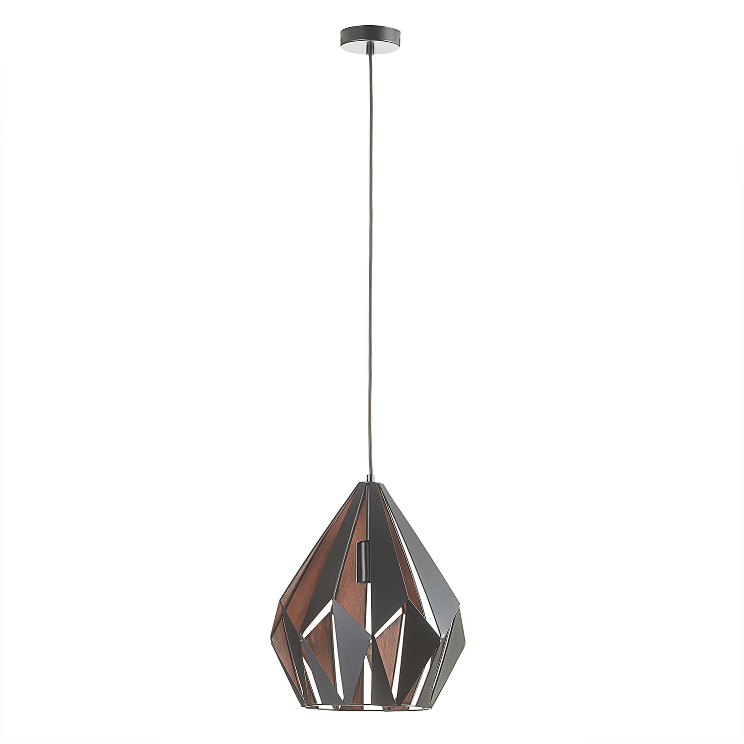 B-Ware Eglo Hängeleuchte Carlton Hängeleuchte Lampe Leuchte E27 Schwarz Kupfer ø 31980 - 9002759492540