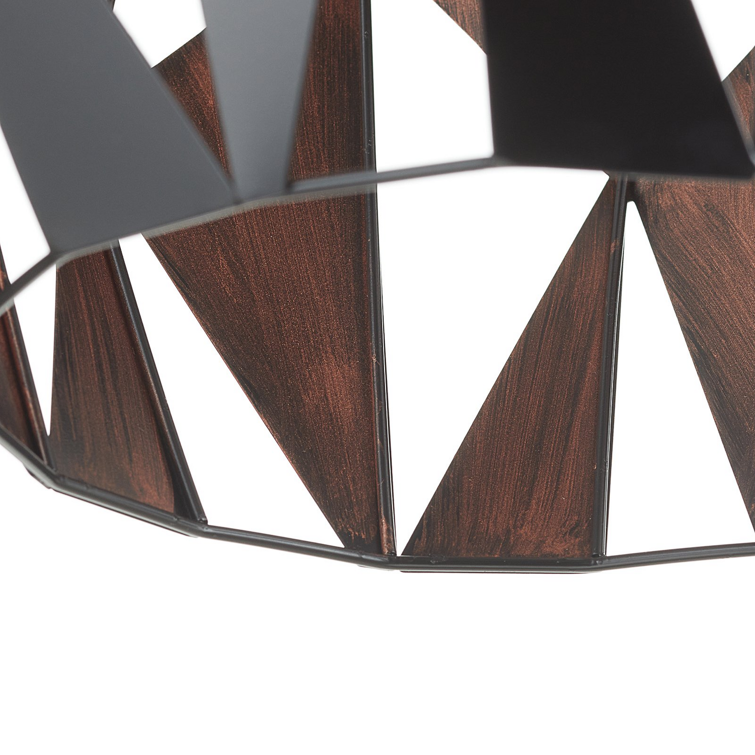 B-Ware Eglo Hängeleuchte Carlton Hängeleuchte Lampe Leuchte E27 Schwarz Kupfer ø 31980 - 9002759492540