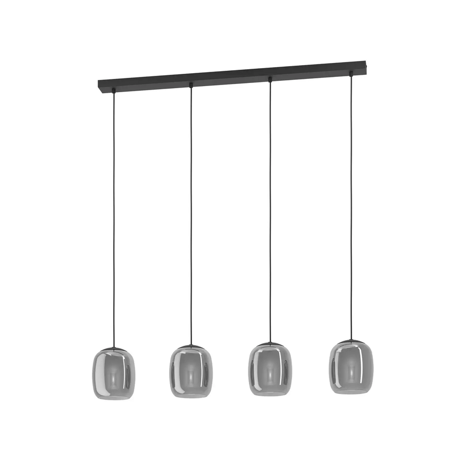 Eglo Hängeleuchte Ciampino Schwarz Grau Glas Deckenlampe Deckenleuchte Lampe B-Ware - 9008606312726