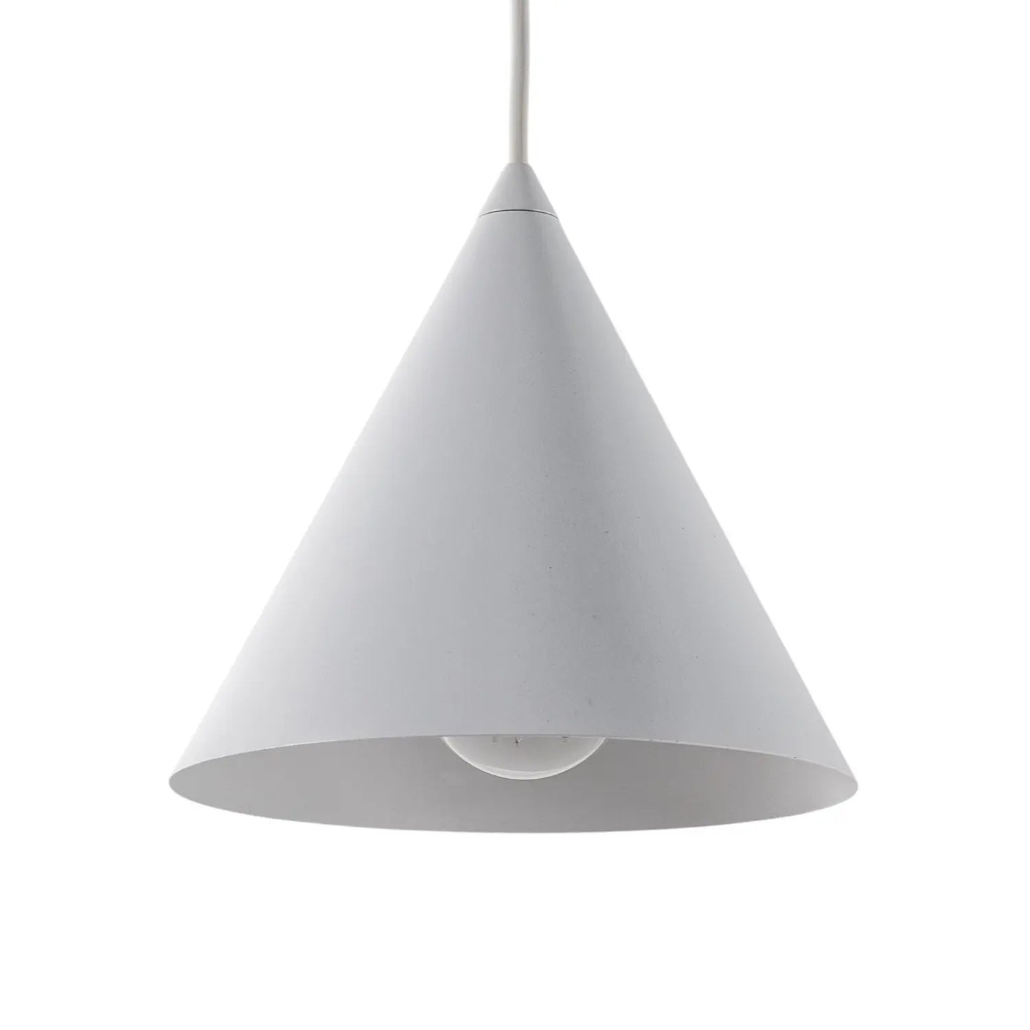 B-Ware Hängeleuchte Cono Leuchte Lampe Weiß Stahl ø 19 Cm Einflammig - 5906135100071