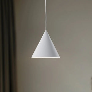 B-Ware Hängeleuchte Cono Leuchte Lampe Weiß Stahl ø 19 Cm Einflammig