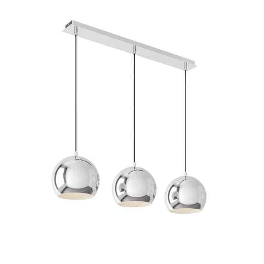 B-Ware Euluna Hängeleuchte Hängeleuchte Leuchte Lampe Cool Dreiflammig Lang Chrom - 5907812625023