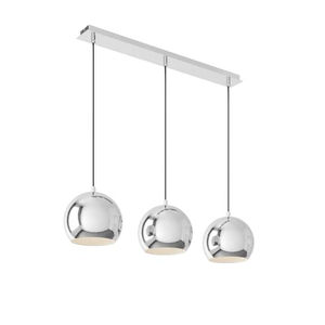 B-Ware Euluna Hängeleuchte Hängeleuchte Leuchte Lampe Cool Dreiflammig Lang Chrom