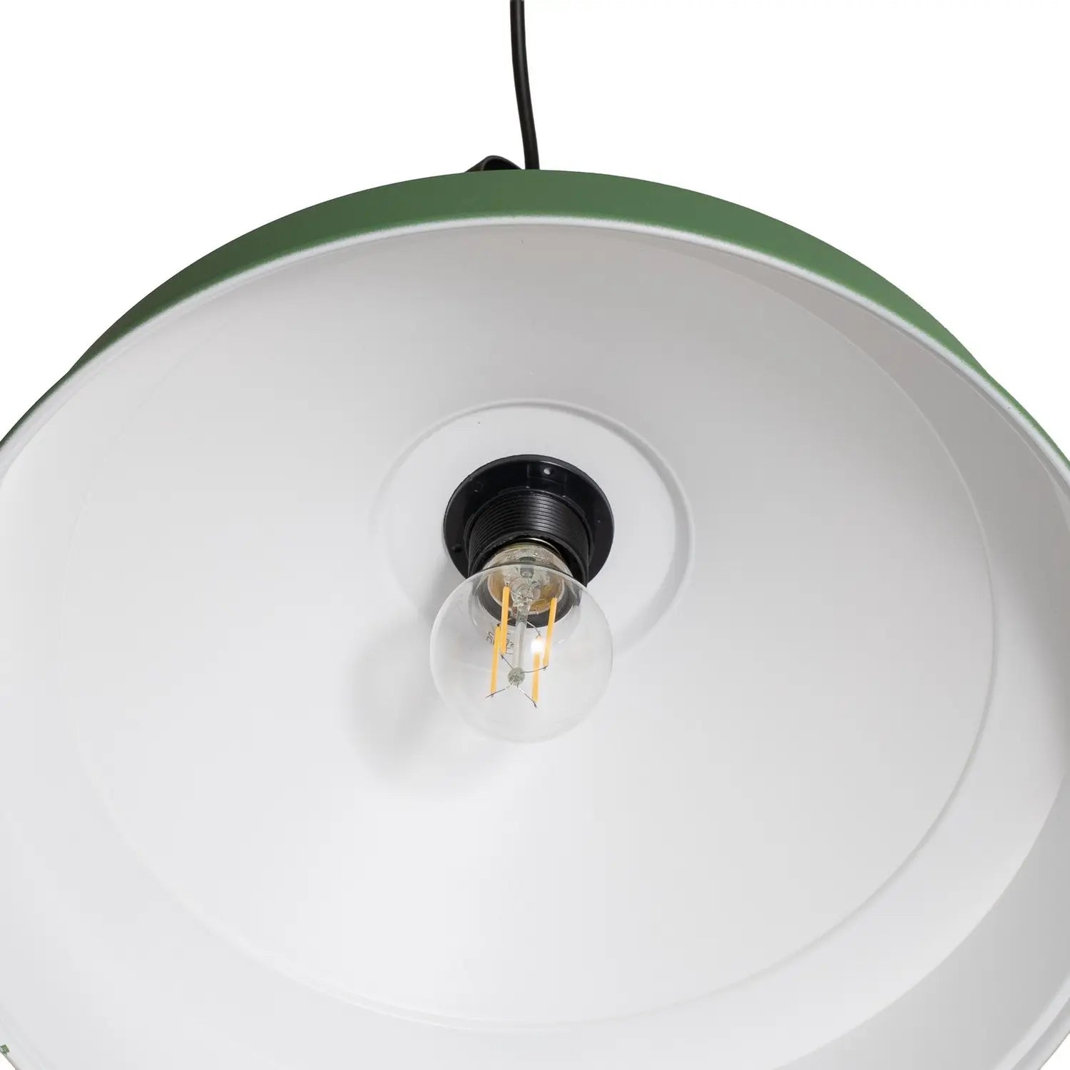 B-Ware Opviq Hängeleuchte Pendelleuchte Leuchte Grün Metall Rund E27 Craft - 8684283480166