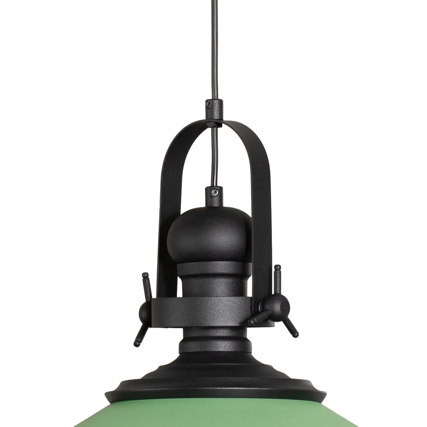 B-Ware Opviq Hängeleuchte Pendelleuchte Leuchte Grün Metall Rund E27 Craft - 8684283480166