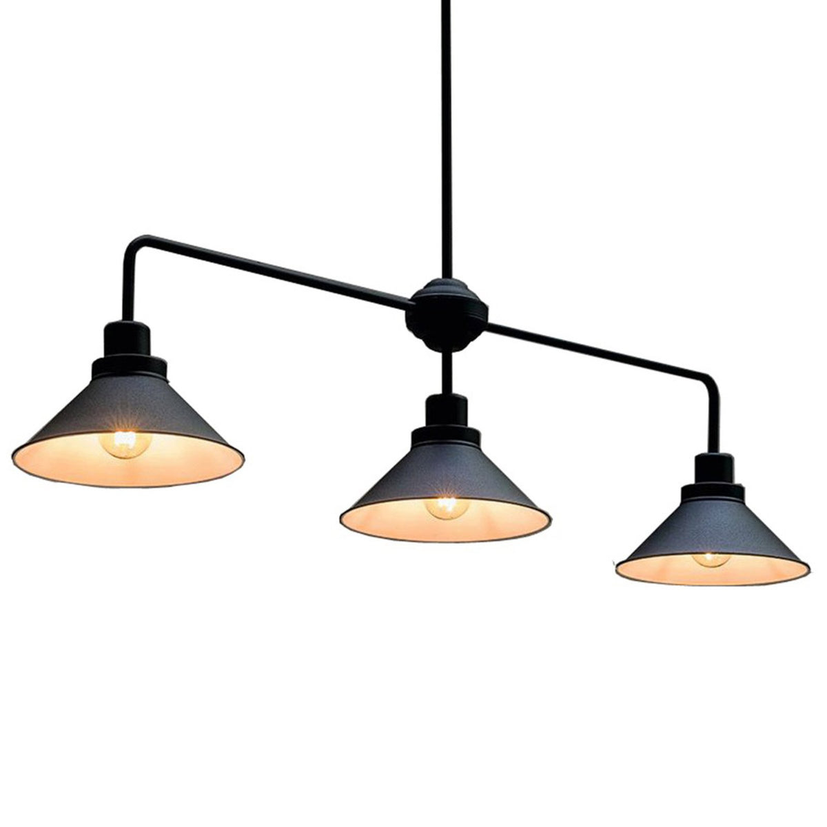 Nowodvorski Lighting Hängeleuchte Craft III Hängelampe in Schwarz dreiflammig - 5903139915090