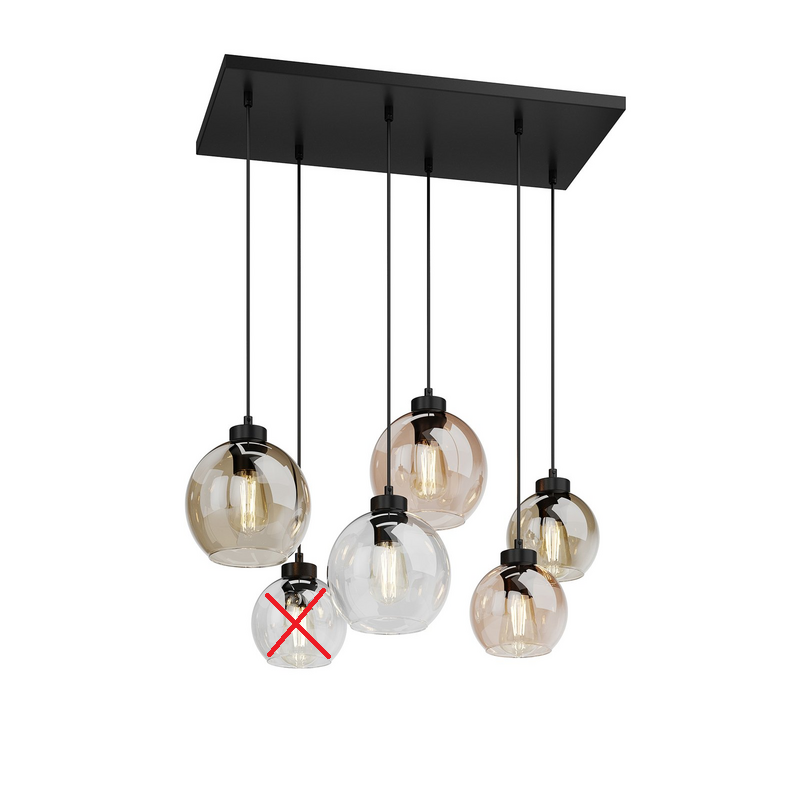 TK Lighting CUBUS Hängeleuchte Pendelleuchte Lampe 6-flammig SIEHE TEXT/FOTO52 - 5901780521646