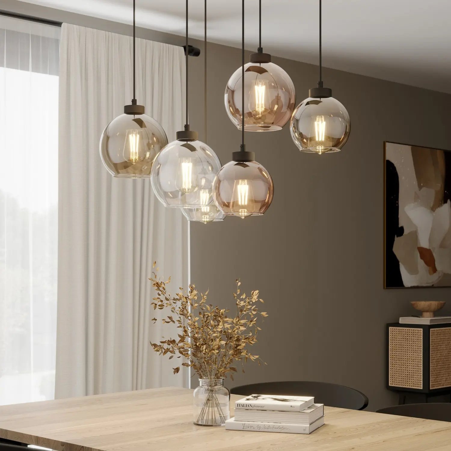 B-Ware Tk Lighting Cubus Hängeleuchte Pendelleuchte Lampe 6 Flg E27 Led 74cm Siehe Text - 5901780521646