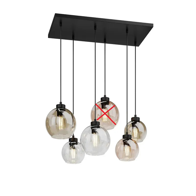 B-Ware Tk Lighting Cubus Hängeleuchte Pendelleuchte 6 Flg E27 Led 74cm Siehe Text/Foto - 5901780521646