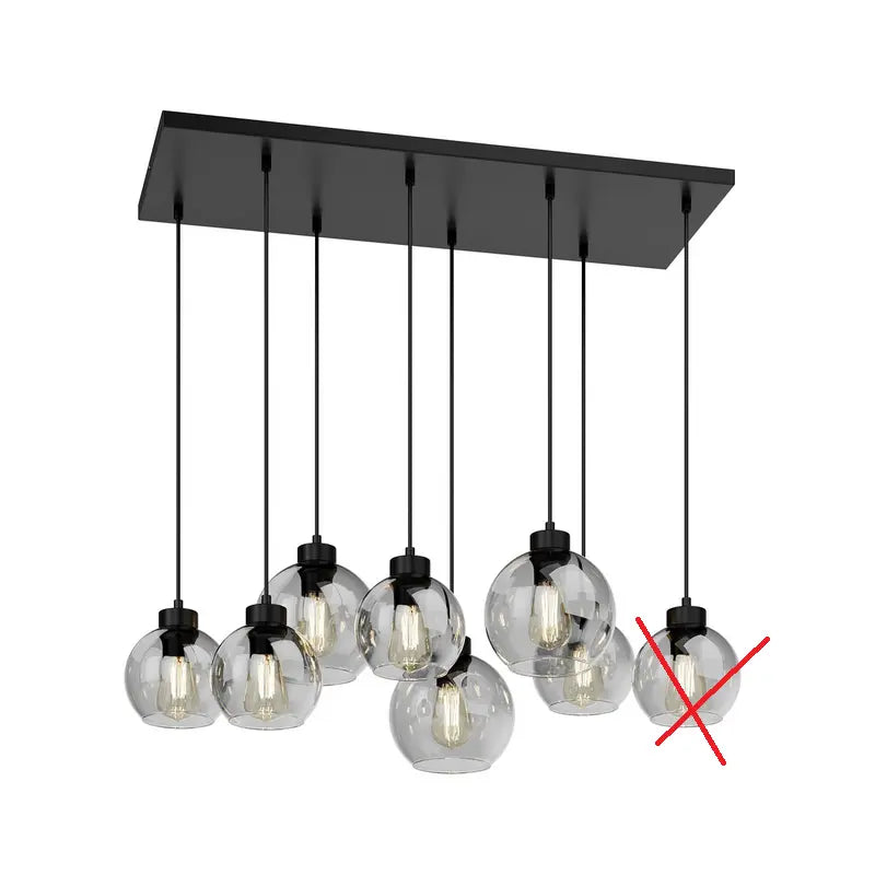 B-Ware Euluna Hängelampe Pendelleuchte Glas Rauchgrau Cubus Leuchte Siehe Text/Foto - 5901780541132
