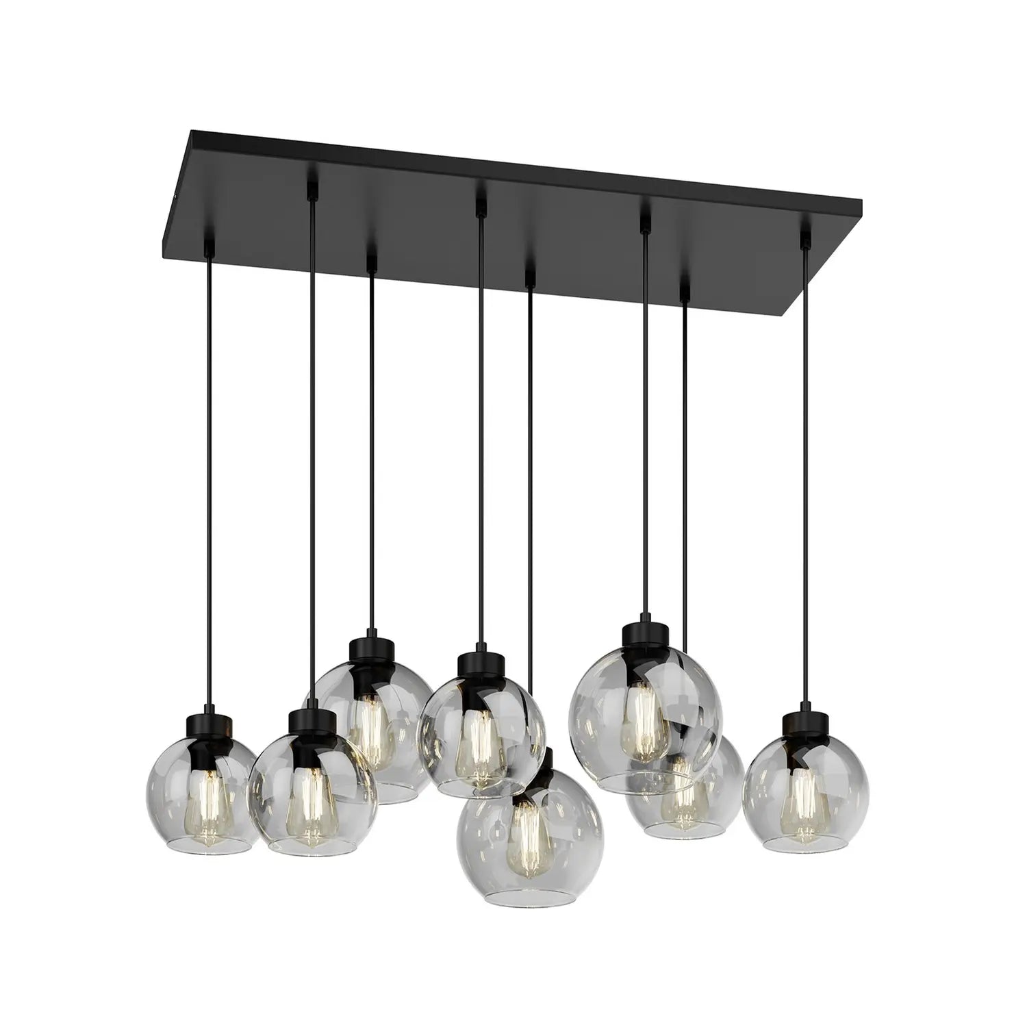 B-Ware Euluna Hängelampe Pendelleuchte Glas Rauchgrau Cubus Hängeleuchte Esszimmer 9914 - 5901780541132