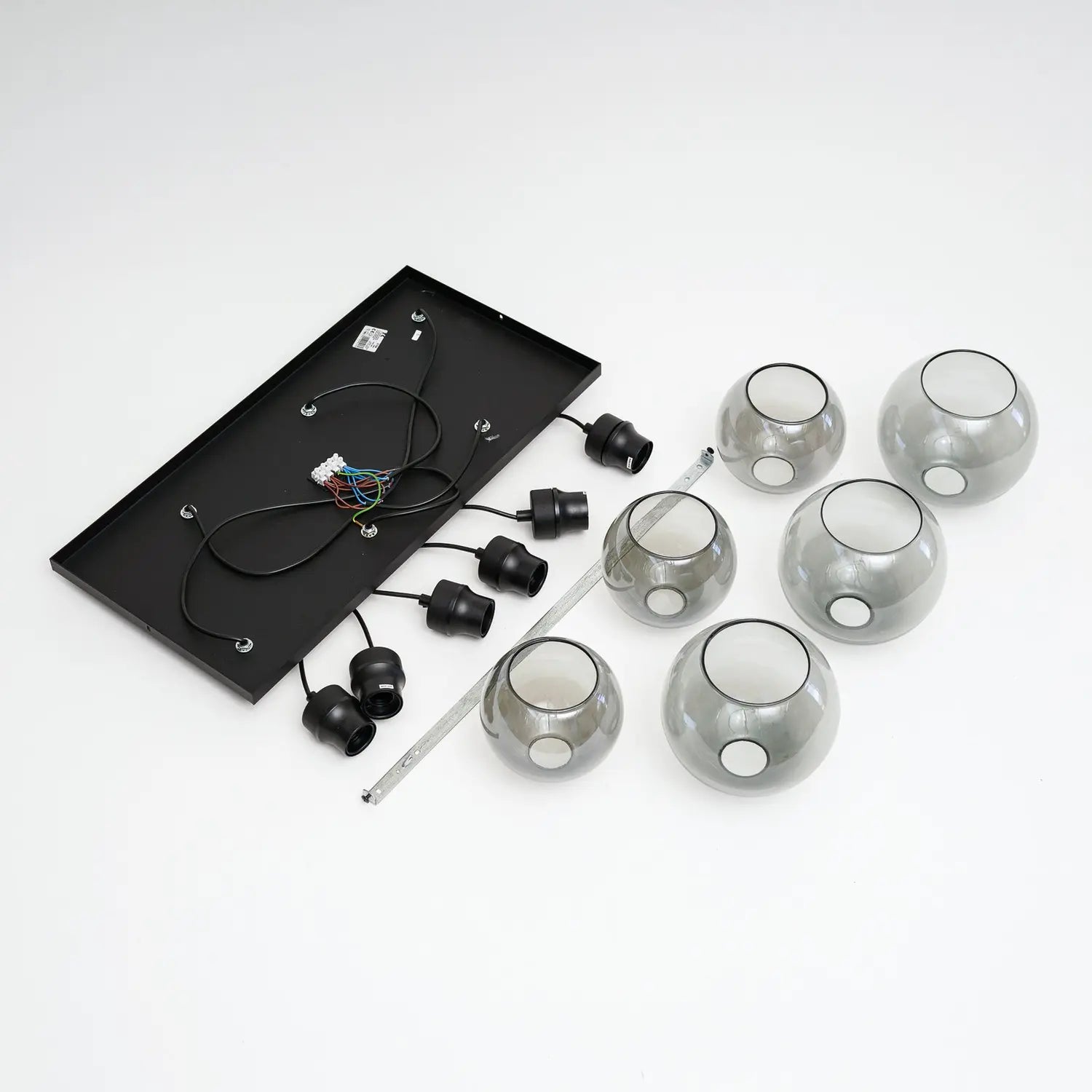 B-Ware Euluna Hängeleuchte Cubus Hängelampe Leuchte 6 Flg E27 Glas Graphit Siehe Text - 5901780528331