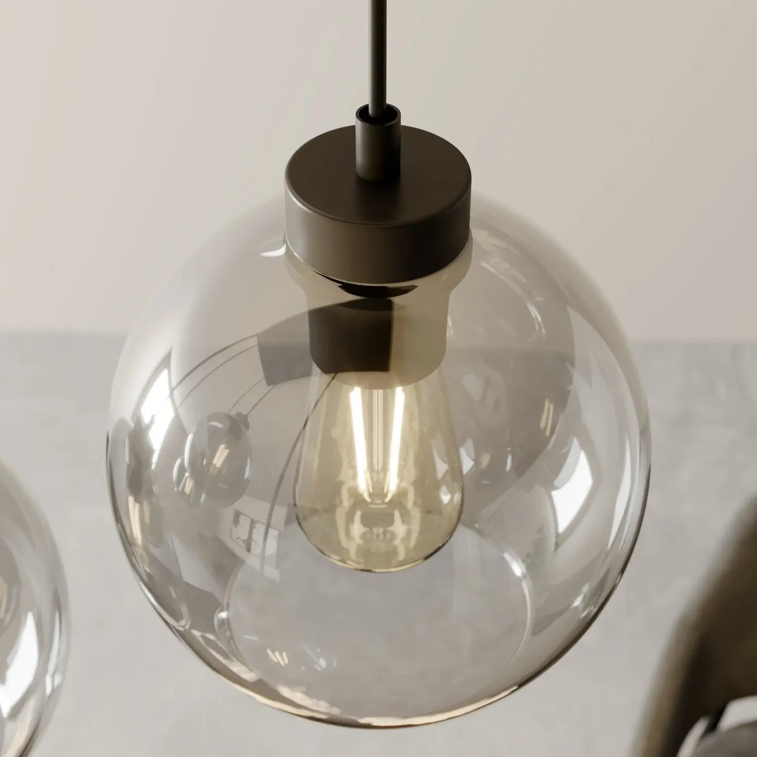 B-Ware Euluna Hängeleuchte Cubus Hängelampe Leuchte 6 Flg E27 Glas Graphit Siehe Text - 5901780528331