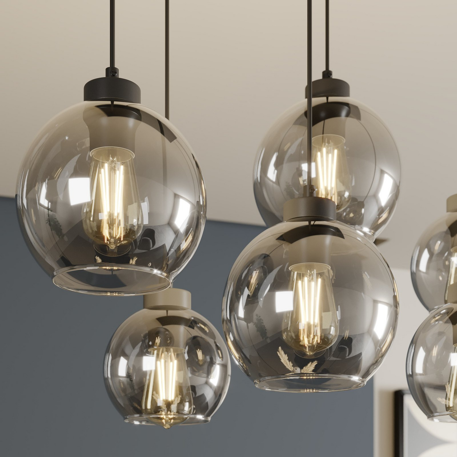 Euluna Hängeleuchte Cubus Hängelampe Lampe Leuchte 6 Flg E27 Siehe Text/Foto B-Ware - 5901780528331