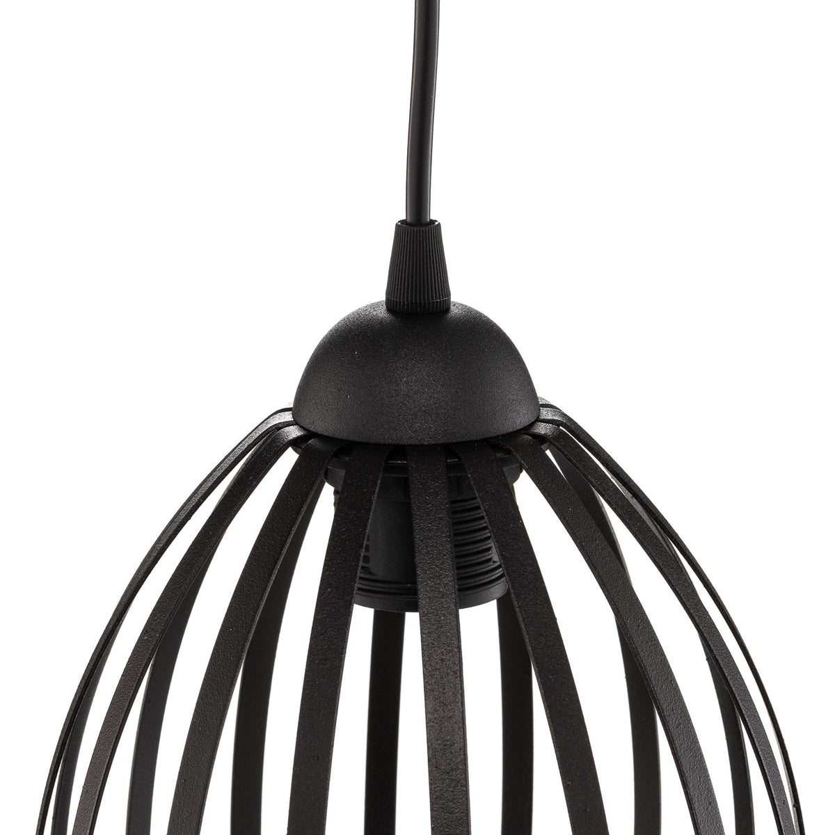 HELAM Dali Hängeleuchte Pendelleuchte Lampe einflammig Schwarz Eisen E27 Leuchte - 5902349225579