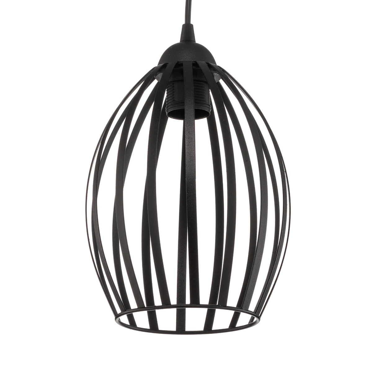 HELAM Dali Hängeleuchte Pendelleuchte Lampe einflammig Schwarz Eisen E27 Leuchte - 5902349225579