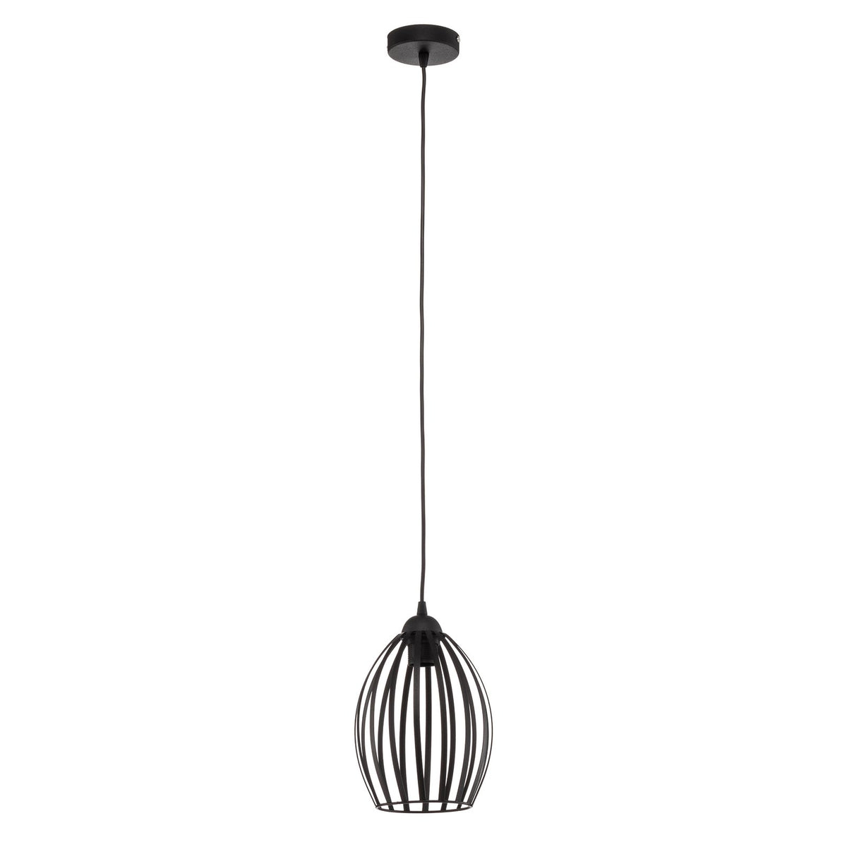 HELAM Dali Hängeleuchte Pendelleuchte Lampe einflammig Schwarz Eisen E27 Leuchte - 5902349225579