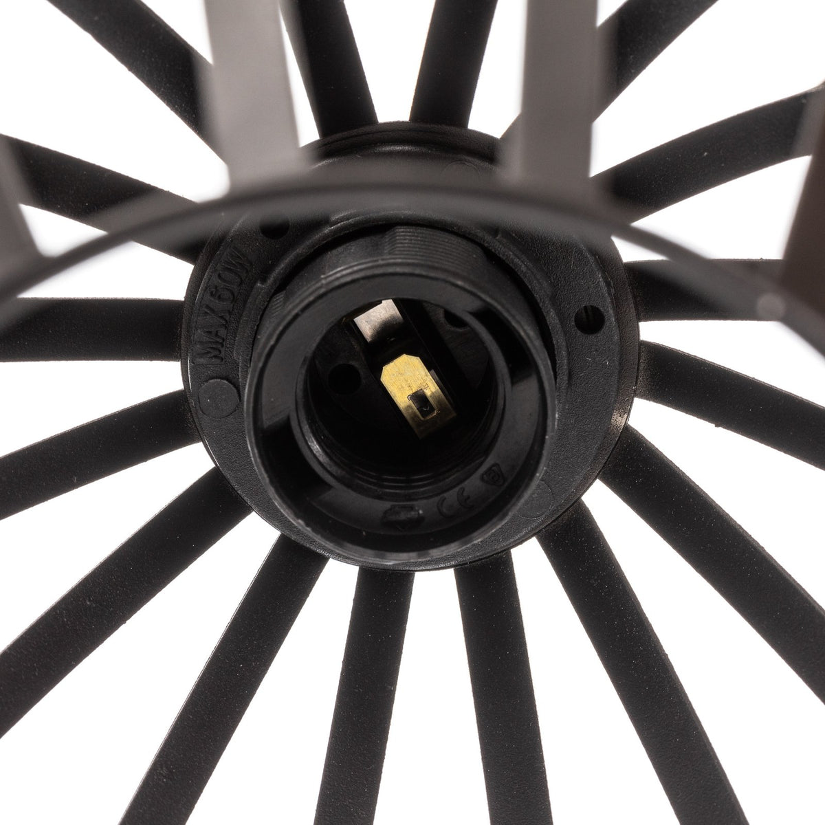 HELAM Dali Hängeleuchte Pendelleuchte Lampe einflammig Schwarz Eisen E27 Leuchte - 5902349225579