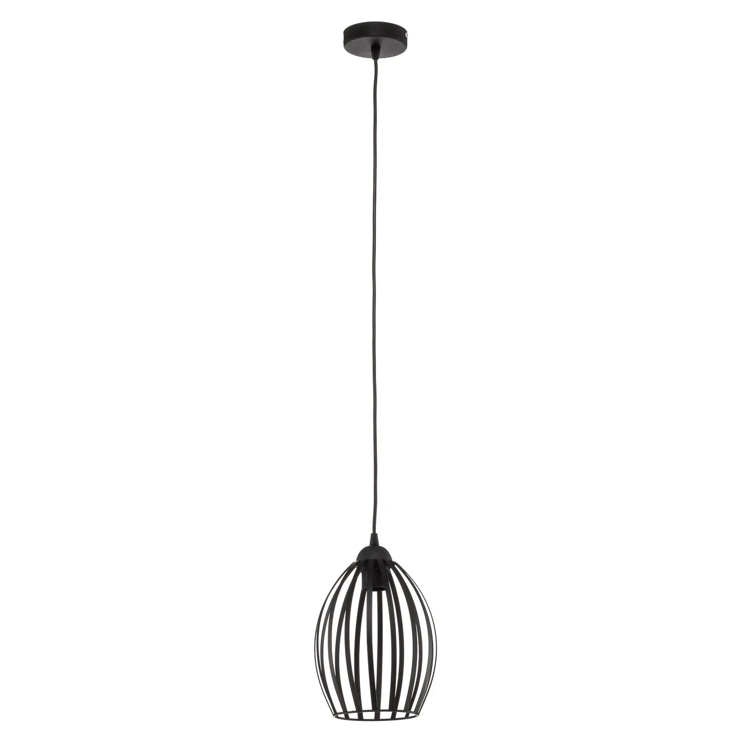 B-Ware Helam Dali Hängeleuchte Pendelleuchte Lampe Einflammig Schwarz Eisen E27 Leuchte - 5902349225579