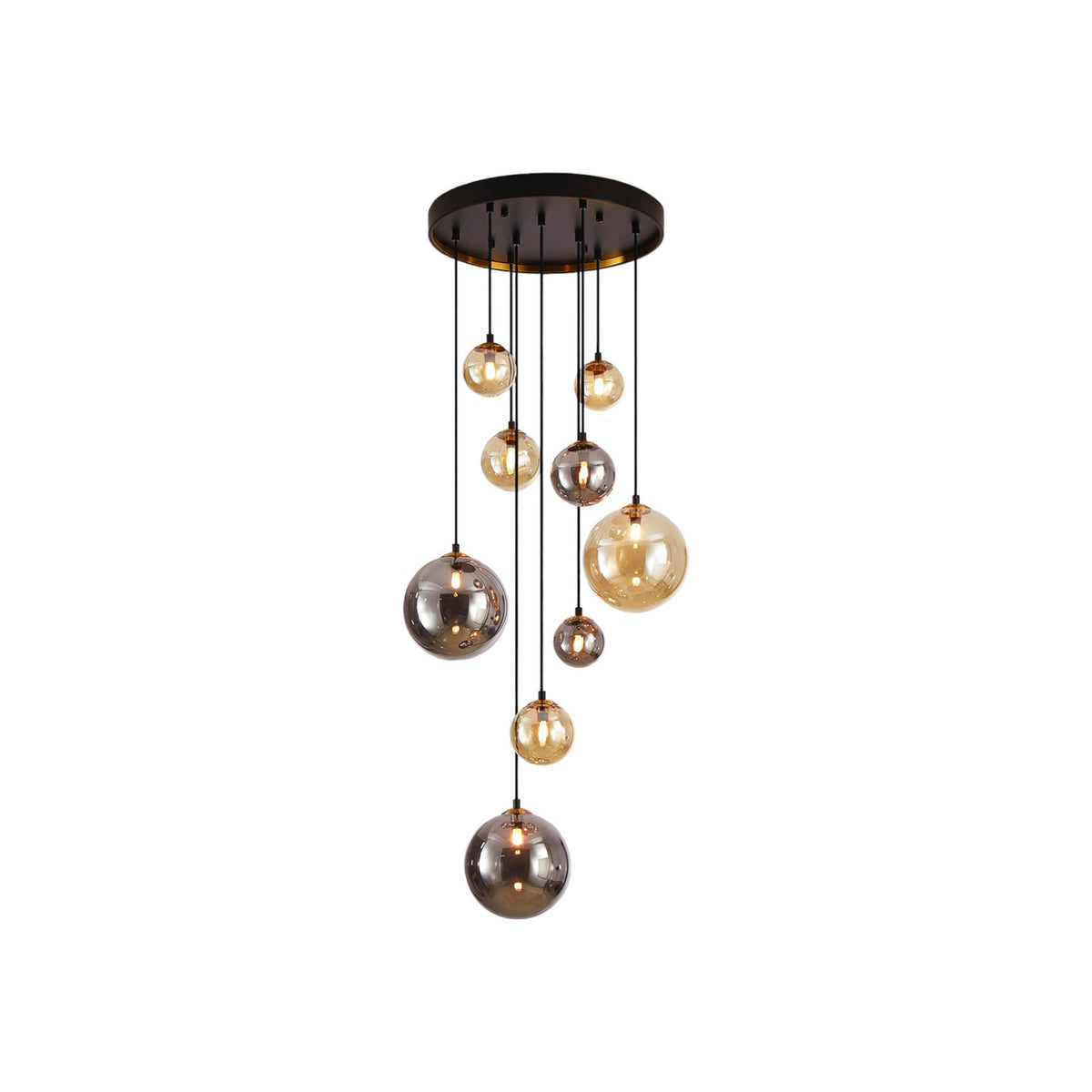 Schuller Valencia Hängeleuchte Pendelleuchte Leuchte amber smoke Ø 55 cm - 8435435333348
