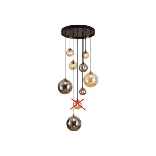 B-Ware Schuller Valencia Hängeleuchte Pendelleuchte Amber Smoke ø 55 Cm Siehe Text/Foto - 8435435333348