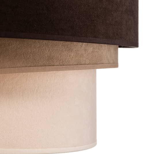 B-Ware Lampenwelt Hängeleuchte Devon Braun Beige Ecru Gold ø45cm Hängeleuchte Deckenlam - 5903689180245