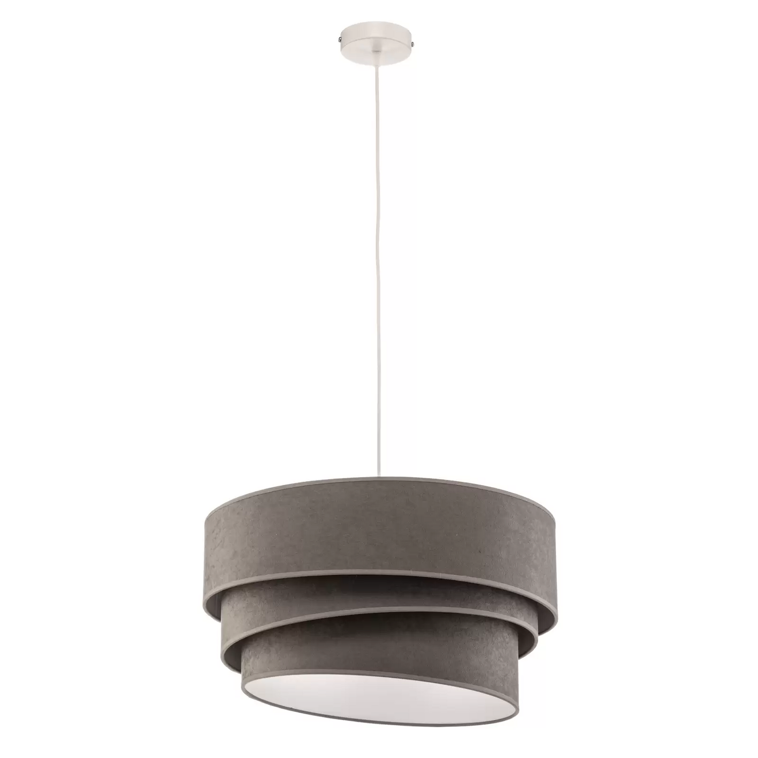 B-Ware Hängeleuchte Devon Grau/Weiß ø45cm E27 Hängelampe Lampe Leuchte Pendelleuchte - 5903689180207