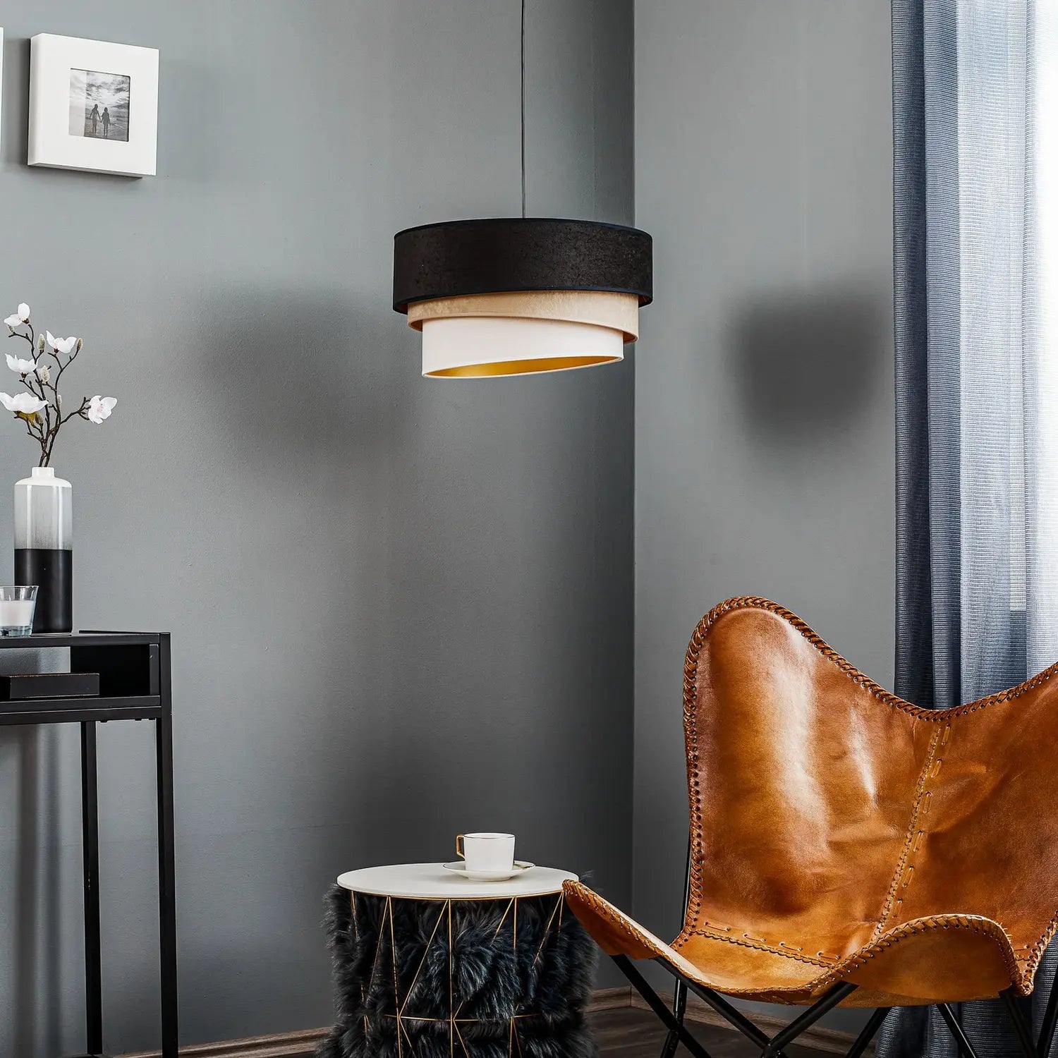 B-Ware Hängeleuchte Devon Hängelampe Pendellampe Pendelleuchte Deckenlampe ø45cm Lampe - 5903689180184