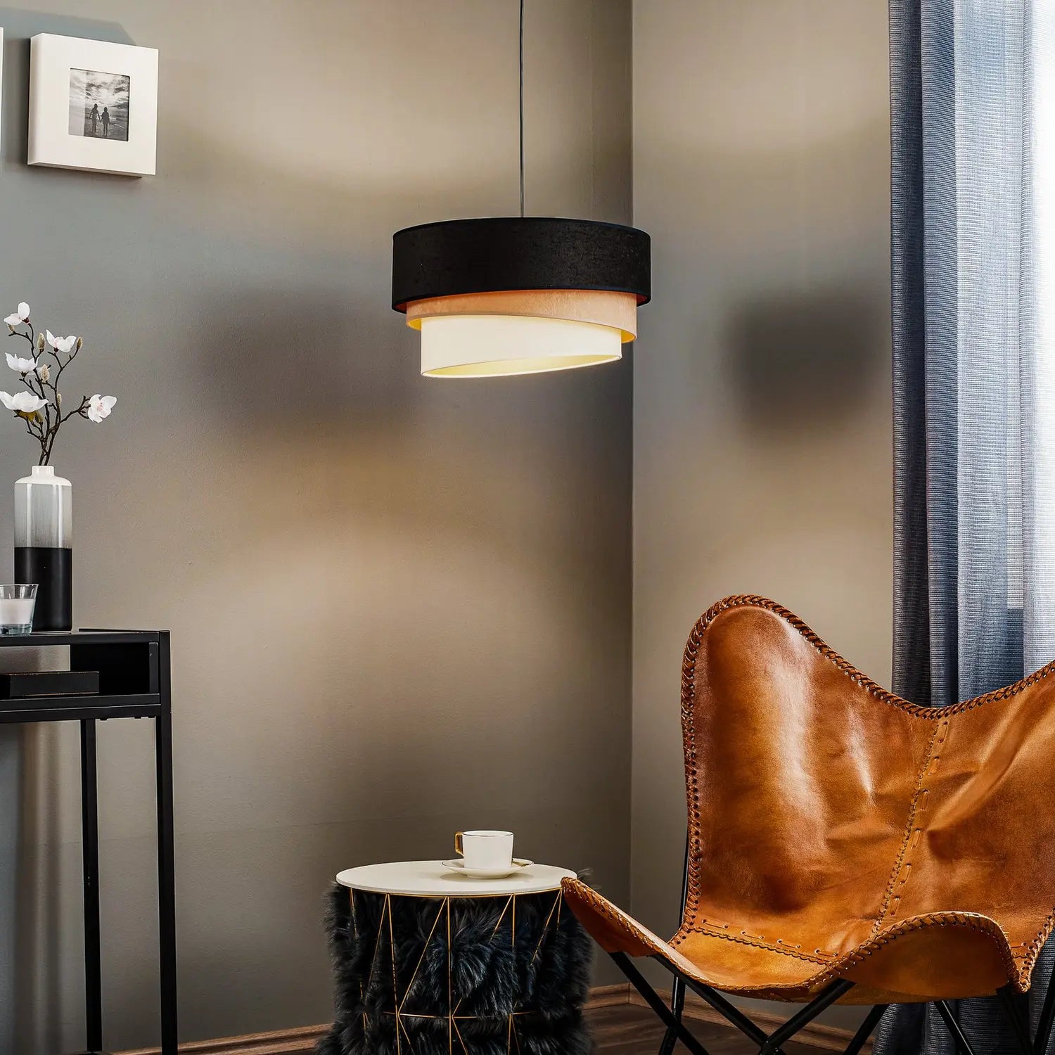 B-Ware Hängeleuchte Devon Hängelampe Pendellampe Pendelleuchte Deckenlampe ø45cm Lampe - 5903689180184