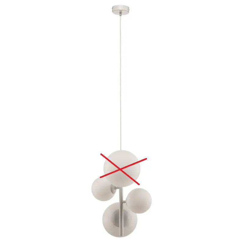 B-Ware Hängeleuchte Dione Pendelleuchte Hängelampe Deckenlampe Weiß Siehe Text/Foto - 5904798654313