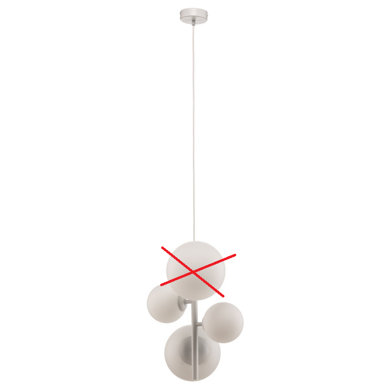 Hängeleuchte Dione Pendelleuchte Hängelampe Deckenlampe weiß SIEHE TEXT/FOTO - 5904798654313