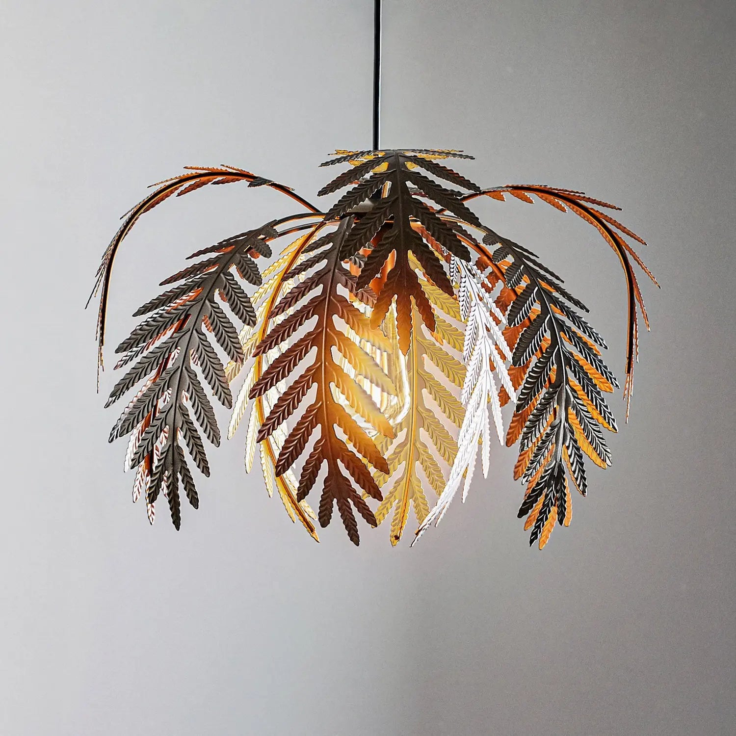B-Ware Hängeleuchte Dubai Hängelampe Leuchte Palmendekor Deckenleuchte ø 46cm Bronze - 8030626540378