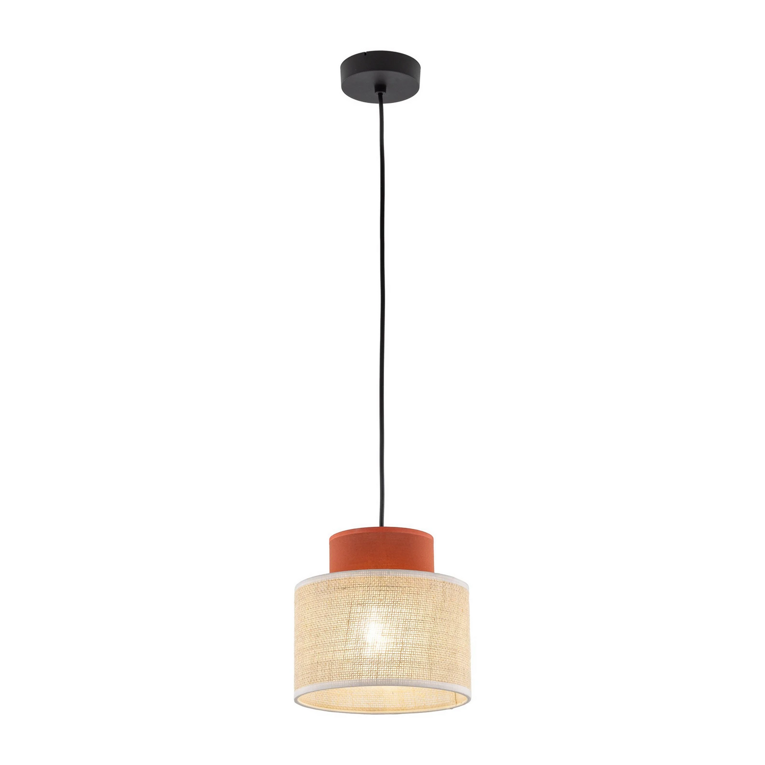 Hängeleuchte Duo ø 38 Cm Rostbraun Naturbraun Jute Deckenlampe Lampe Leuchte B-Ware - 10026657