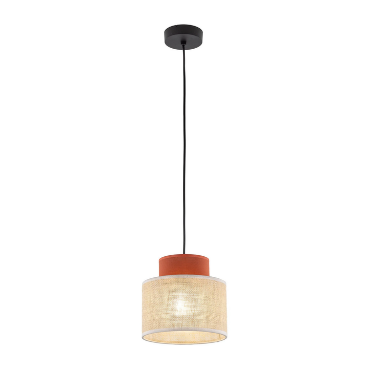 Hängeleuchte Duo ø 38 Cm Rostbraun Naturbraun Jute Deckenlampe Lampe Leuchte B-Ware - 10026657
