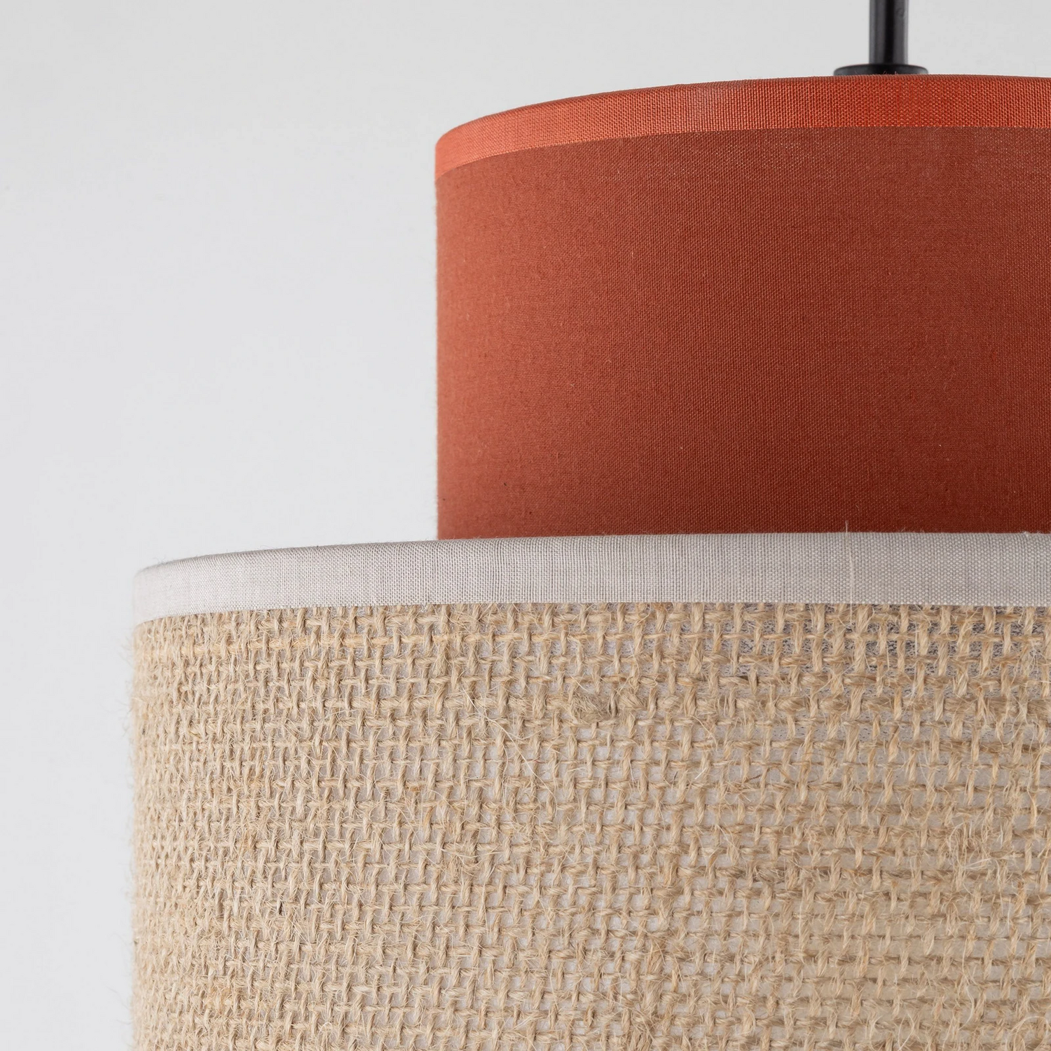 Hängeleuchte Duo ø 38 Cm Rostbraun Naturbraun Jute Deckenlampe Lampe Leuchte B-Ware - 10026657