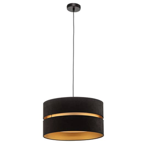 B-Ware Euluna Hängeleuchte Duo Deckenlampe Pendelleuchte E27 Schwarz Gold ø40cm 1 Flg
