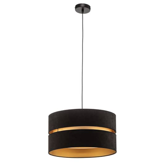 B-Ware Euluna Hängeleuchte Duo Deckenlampe Pendelleuchte E27 Schwarz Gold ø40cm 1 Flg - 5903689180283