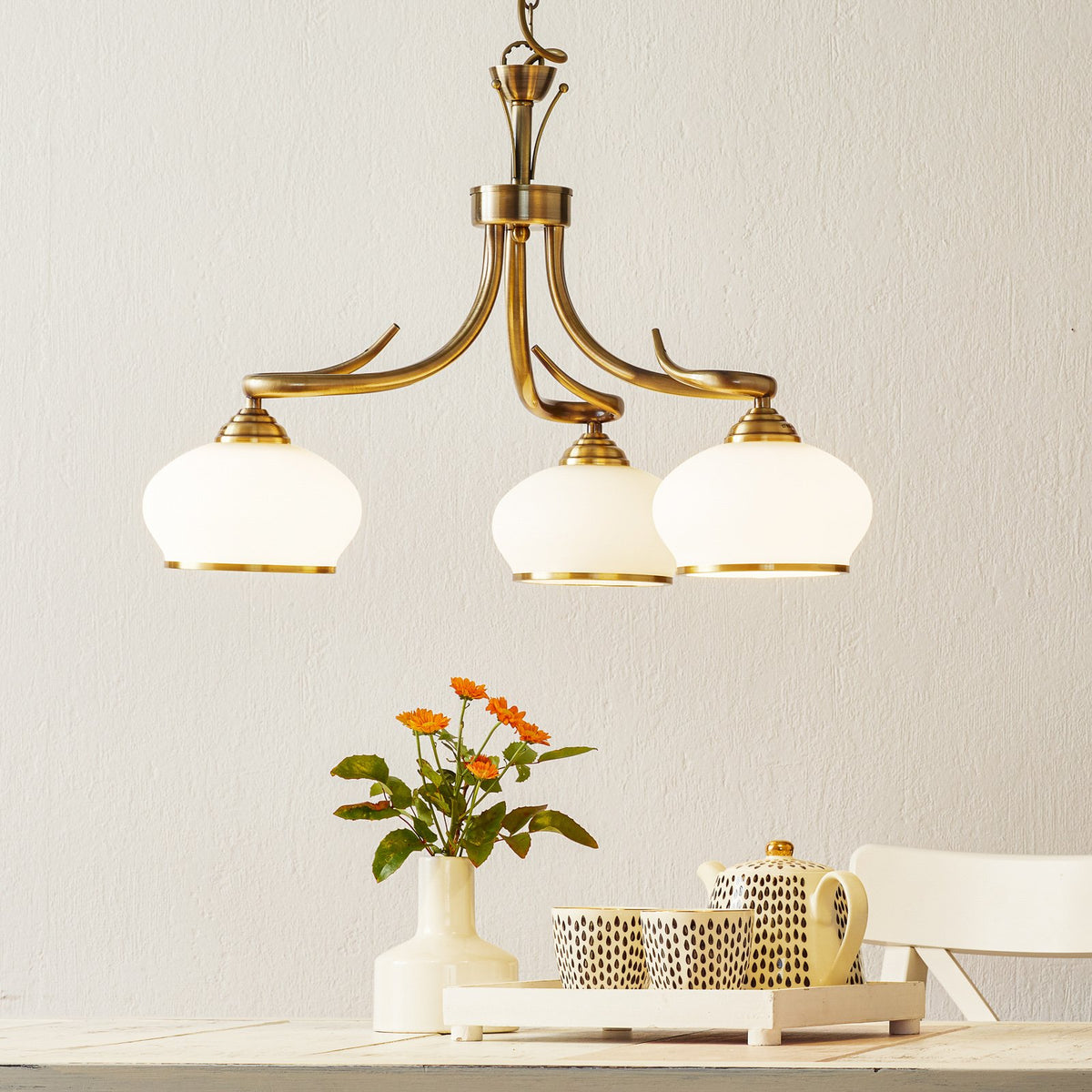 Orion Hängeleuchte Elvira Deckenlampe Pendelleuchte Deko-Deckenlampe E27 3-544 - 9003090230495