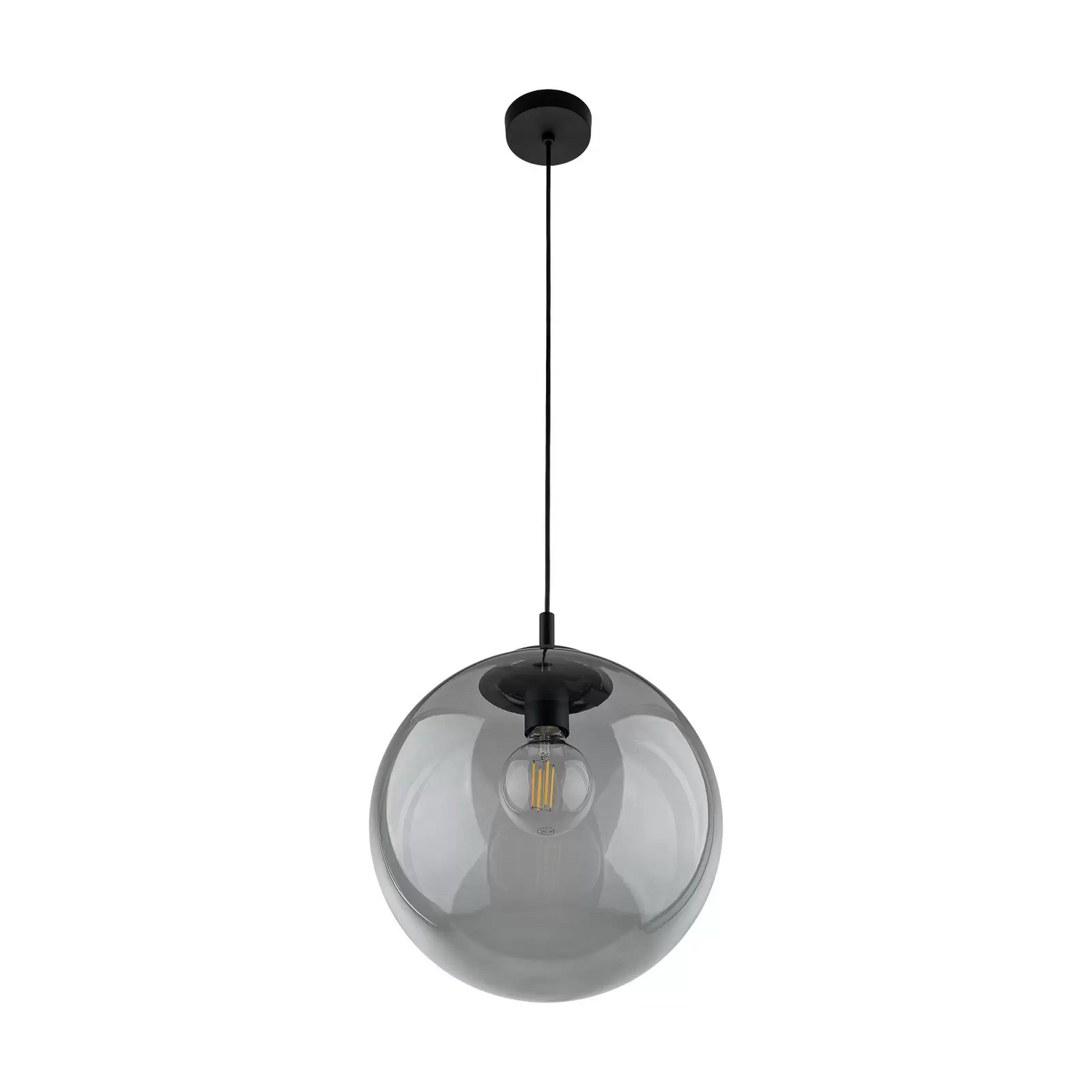 B-Ware Hängeleuchte Esme Glas Grafit Transparent, 1 Flg. ø 35 Cm Siehe Text/Foto - 5901780553807