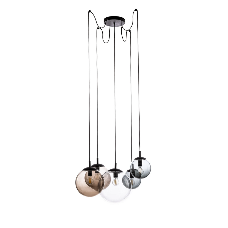 Hängeleuchte Esme Glas Multicolor Fünfflammig Dezentral Deckenlampe Lampe Spot B-Ware - 5901780547967