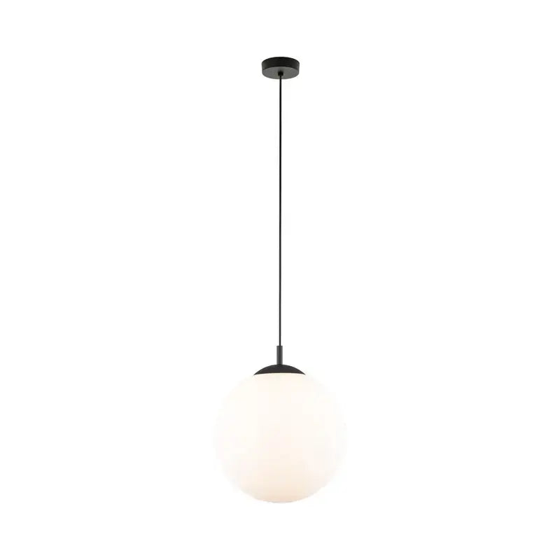 Suspension Esme, verre opale, ampoule simple, ø 35 cm, plafonnier, éclairage, spot, qualité B
