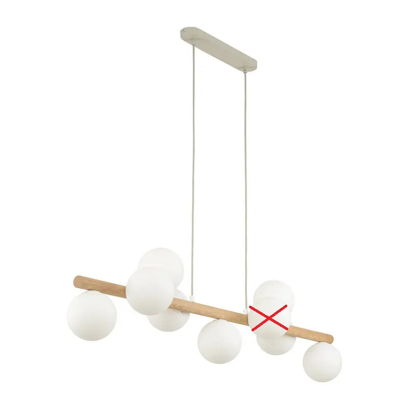 B-Ware Hängeleuchte Estera Opalglas Holz Hängelampe Lampe Leuchte Siehe Text/Foto - 5901780559069