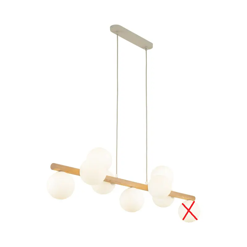 TK Lighting Hängeleuchte Estera Opalglas neunflammig Leuchte SIEHE TEXT/FOTO852 - 5901780559069