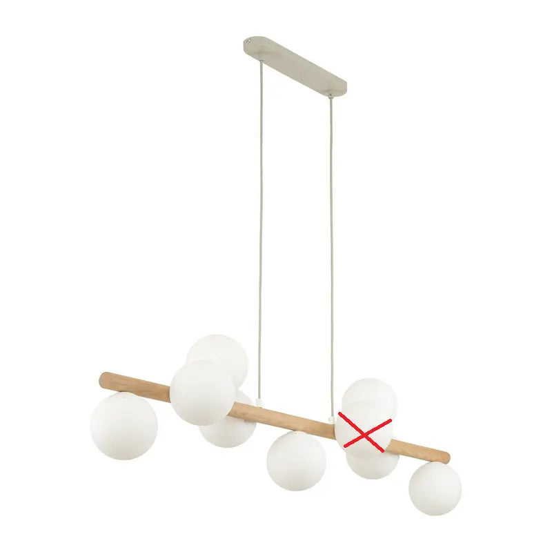 B-Ware Tk Lighting Hängeleuchte Estera Opalglas Holz 9flg Hängelampe Siehe Text/Foto - 5901780559069