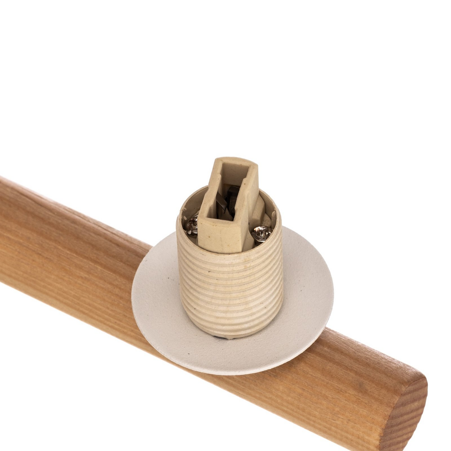 Tk Lighting Hängeleuchte Pendelleuchte Estera Opalglas Holz Weiß Dreiflammig     B-Ware - 5901780567996