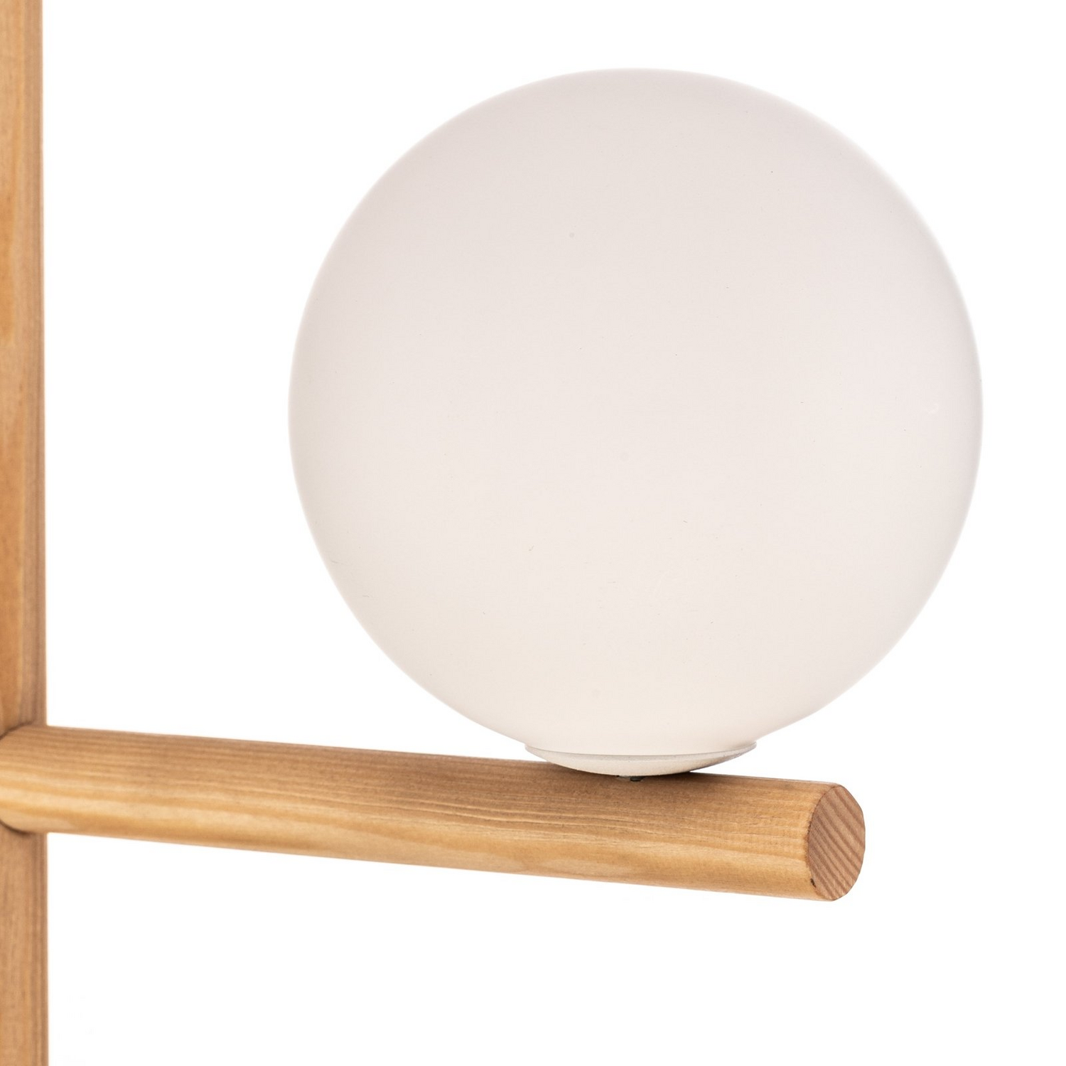 Tk Lighting Hängeleuchte Pendelleuchte Estera Opalglas Holz Weiß Dreiflammig     B-Ware - 5901780567996