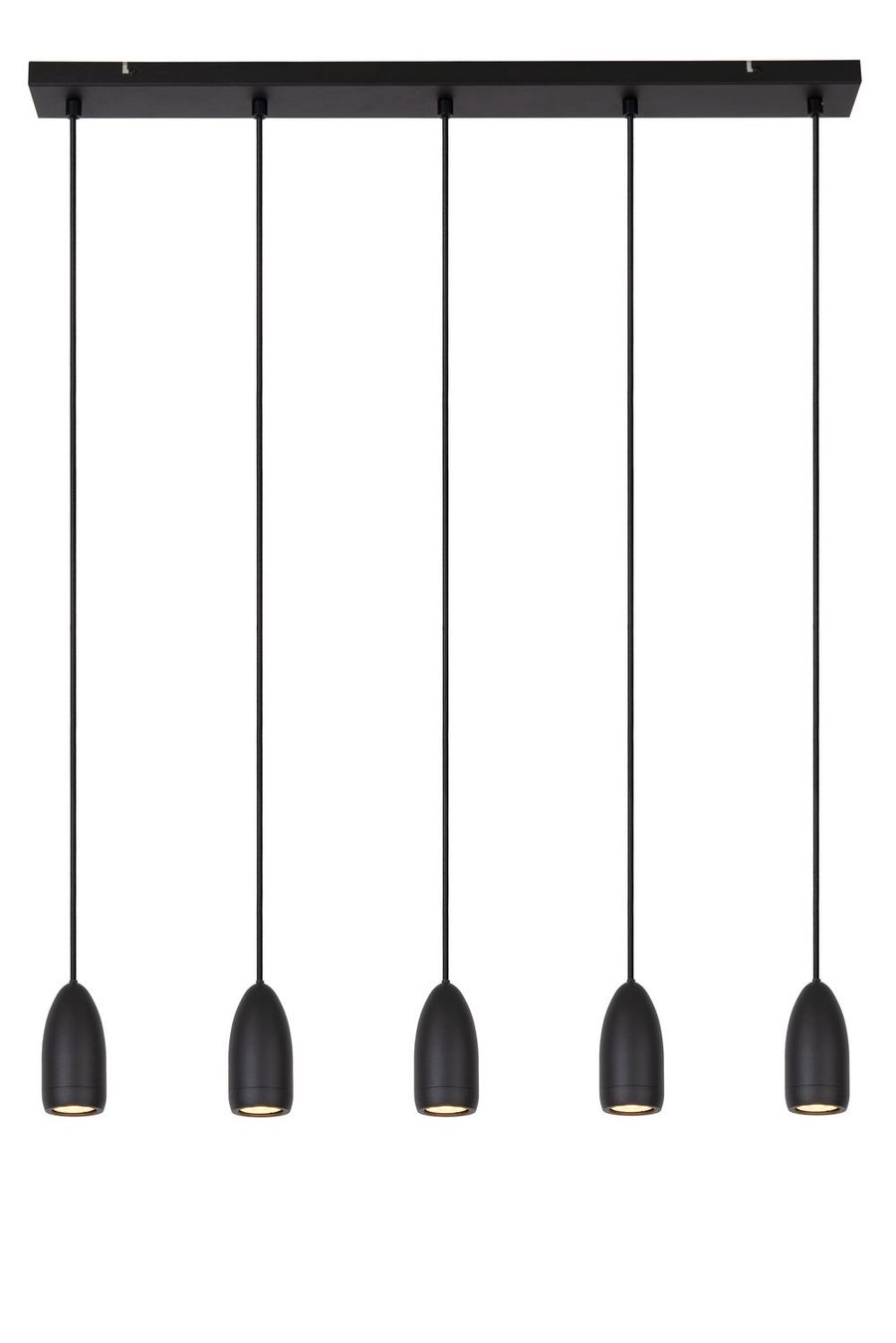 Lucide Evora Hängeleuchte Deckenleuchte Pendelleuchte Lampe 5 Flg Schwarz Gu10  B-Ware - 5411212452528
