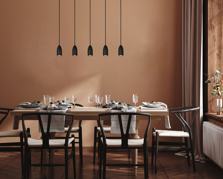 Lucide Evora Hängeleuchte Deckenleuchte Pendelleuchte Lampe 5 Flg Schwarz Gu10  B-Ware - 5411212452528