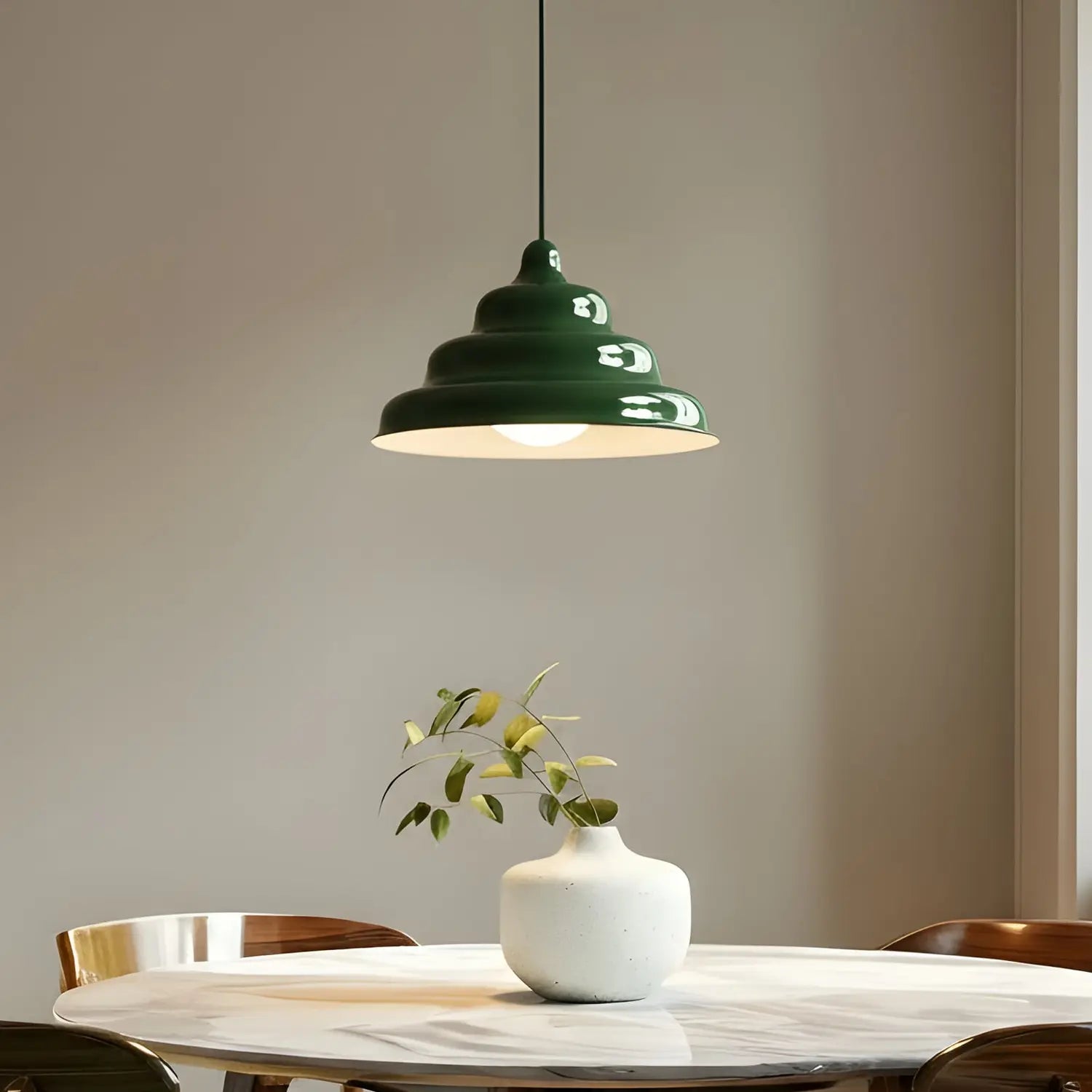 B-Ware Fala Pendelleuchte Hängelampe Grün Glas Esszimmer Skandinavisches Design - 5904798658878